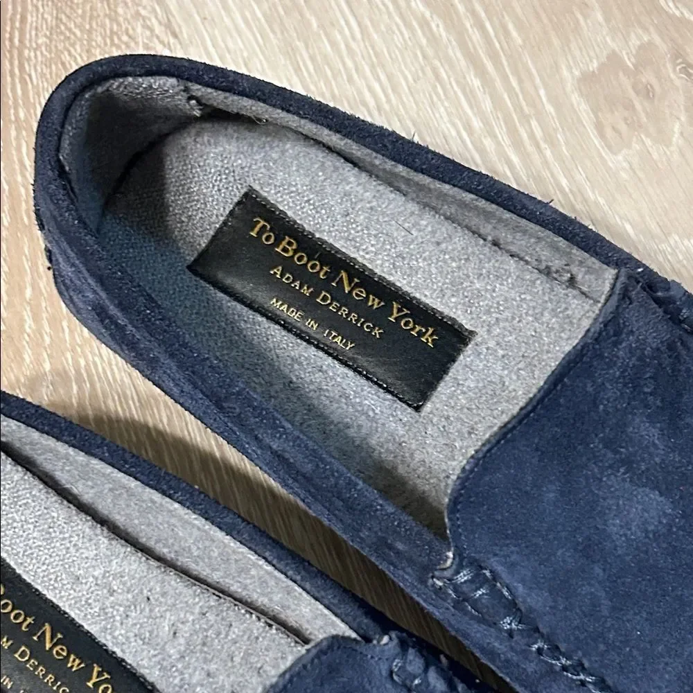TO BOOT NEW YORK O’Reilly Navy Suede & Cashmere Slipper